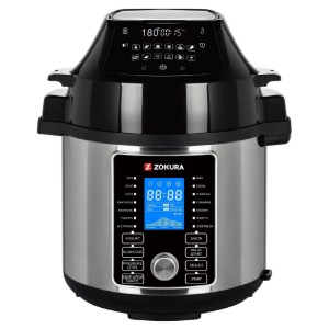 Pentola a pressione elettrica multiuso 2 in 1, 5,6 L, 1500 W - Zokura