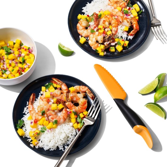 Mango slicing knife with scoop, plastic - OXO