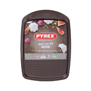 Baking tray, 33 x 25 cm, "ASIMETRIA", carbon steel - Pyrex