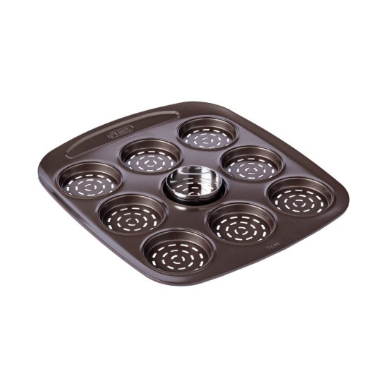 Mini-pizzaschaal, 30 x 28 cm, "ASIMETRIA", koolstofstaal - Pyrex