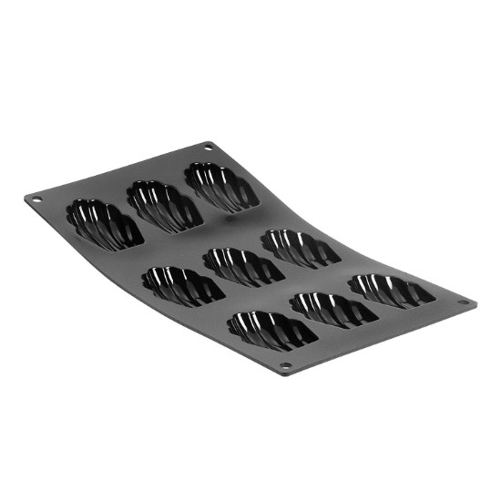 Stampo in silicone per 9 madlenes, 30 x 17,5 cm - marchio "de Buyer".