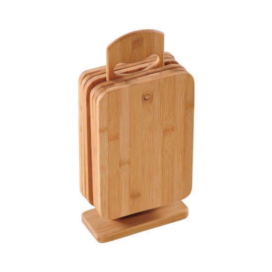 Suport cu 6 tocatoare, 22 x 14 cm, bambus - Kesper