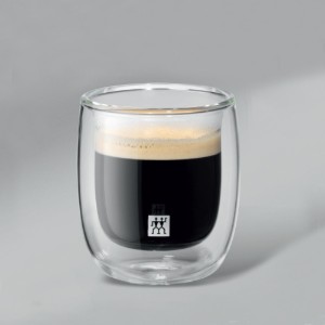 Set of 2 espresso cups, double-walled, made from glass, 80ml, "Sorrento" - Zwilling