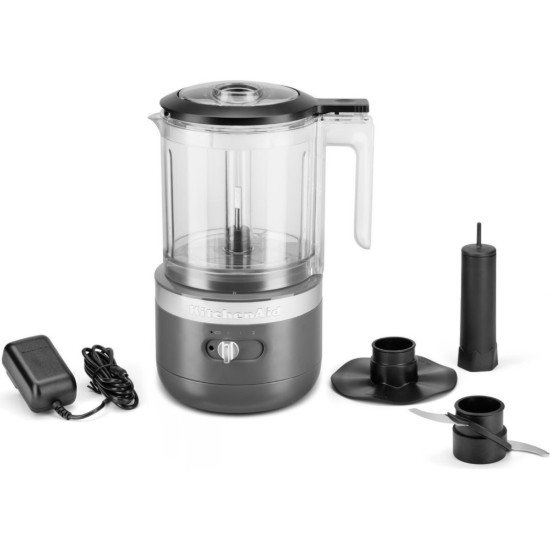 Snoerloze hakmolen, kleur "Charcoal Grey" - merk KitchenAid
