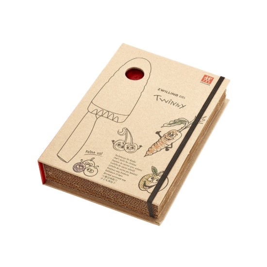 Kinderkoksmes, 10 cm, Twinny, rood - Zwilling