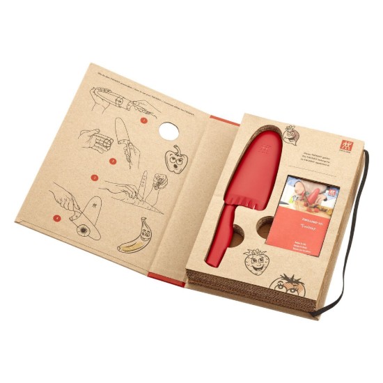 Kinderkoksmes, 10 cm, Twinny, rood - Zwilling