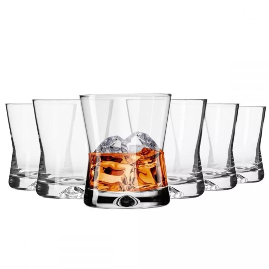 Set van 6 whiskyglazen, X-line, 290 ml - Krosno