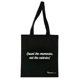 Boodschappentas "Count the memories, not the calories"