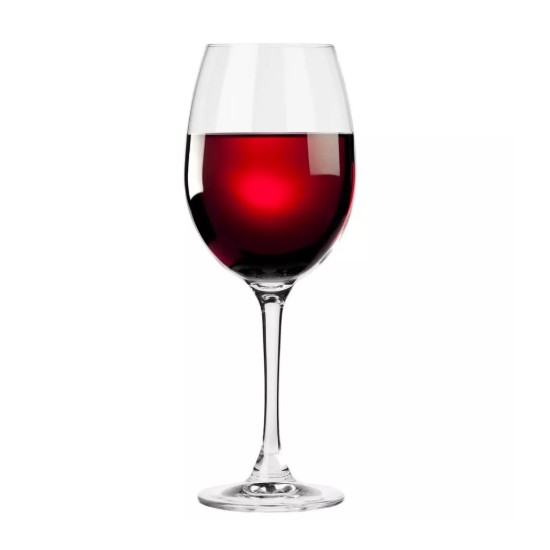 Set di 6 bicchieri da vino rosso, in vetro cristallino, 360 ml, "ELITE" - Krosno