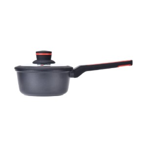 Pentola con coperchio in vetro, alluminio, 16 cm/1,1 L, 'Noble' - Zokura