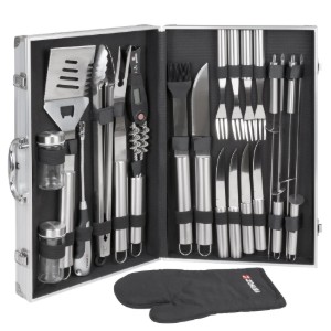 Set barbecue 24 pezzi, acciaio inossidabile - Zokura