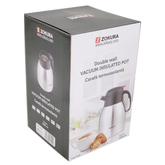 Termo de acero inoxidable, 1,5 l - Zokura