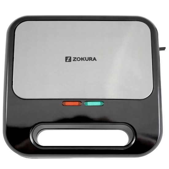 3-in-1 sandwich maker, 2 slices, 800 W - Zokura