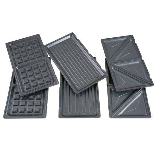 3-in-1 sandwich maker, 2 slices, 800 W - Zokura