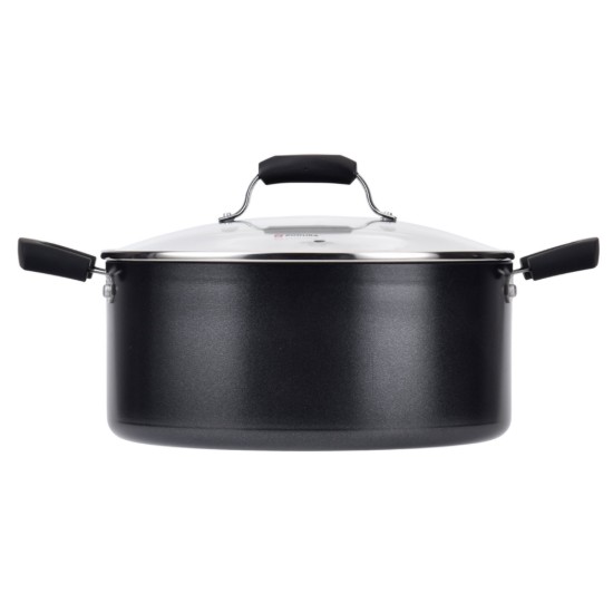 Pentola, alluminio, con coperchio in vetro, 28 cm/7 l, 'Primary' - Zokura