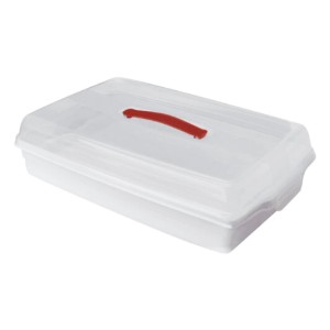 Contenitore rettangolare per alimenti, con coperchio, plastica, 45 x 29,5 x 11,1 cm - Curver