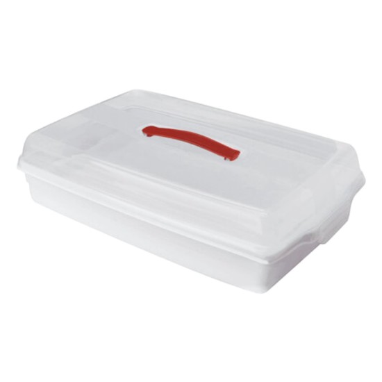 Contenitore rettangolare per alimenti, con coperchio, plastica, 45 x 29,5 x 11,1 cm - Curver