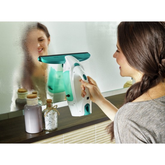 Conjunto de aspirador Dry&Clean para janelas, com limpa-vidros e pega - Leifheit
