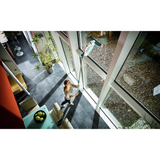 Conjunto de aspirador Dry&Clean para janelas, com limpa-vidros e pega - Leifheit