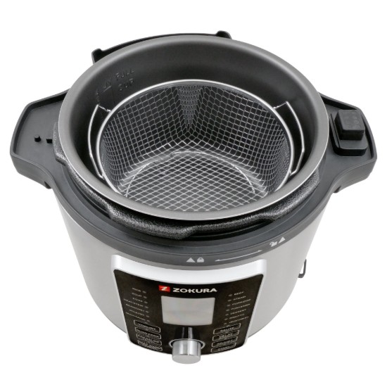 2-in-1 multifunctionele elektrische snelkookpan, 5,6 L, 1500 W - Zokura