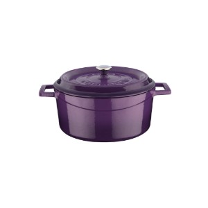 Saucepan, cast iron, 20cm/2.82L, "Trendy", Purple - LAVA