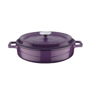 Saucepan, cast iron, 28 cm / 3.5 l, "Trendy", purple - LAVA