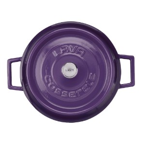 Saucepan, cast iron, 28 cm / 3.5 l, "Trendy", purple - LAVA
