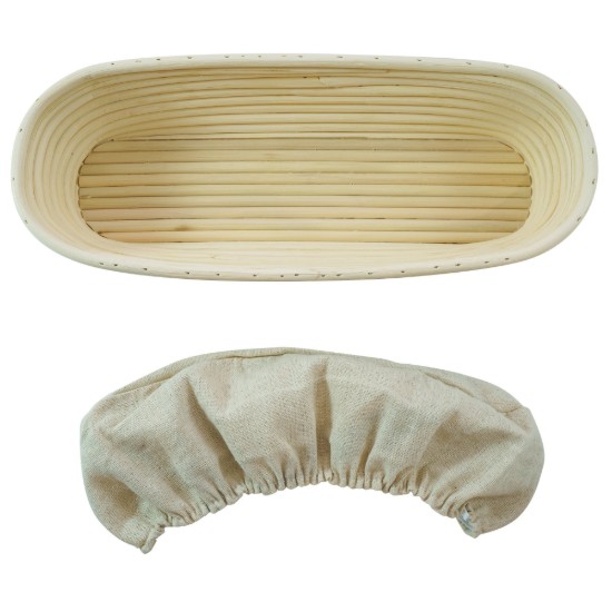 Ovale deegrijsmand, 35 x 14 cm, rotan - Zokura
