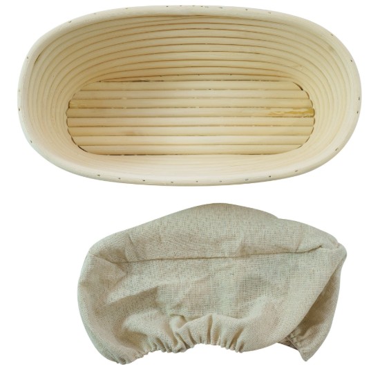 Oval dejhævekurv, 28 x 15 cm, rattan - Zokura