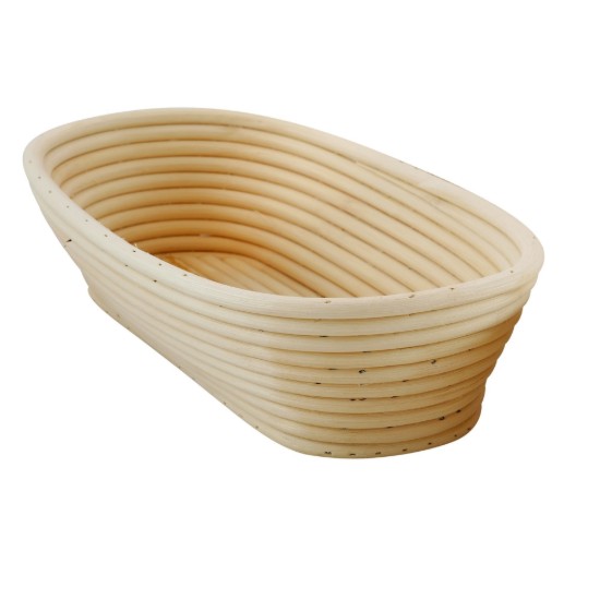 Oval dejhævekurv, 28 x 15 cm, rattan - Zokura