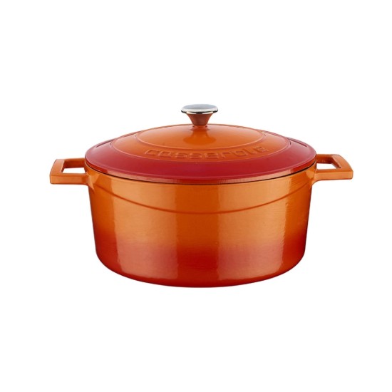 Casserole, fonte, 24 cm, "Folk", couleur orange - marque LAVA