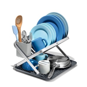 Stendino pieghevole, 41,7 x 37,1 x 5,1 cm, alluminio - OXO