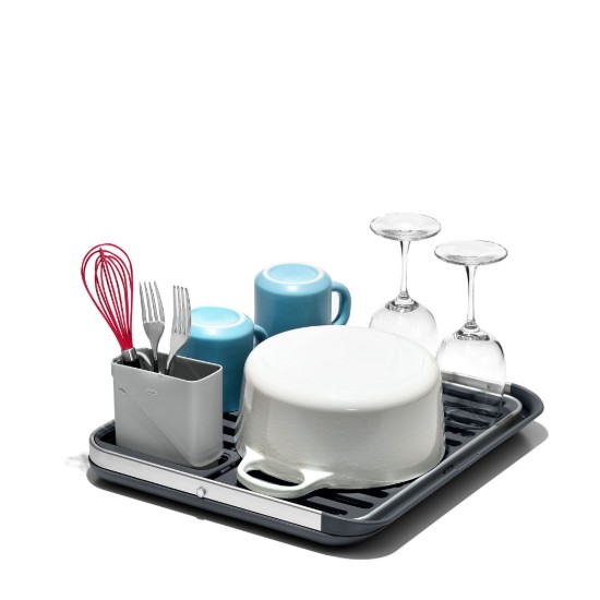Opvouwbaar vaatdroogrek, 41,7 x 37,1 x 5,1 cm, aluminium - OXO