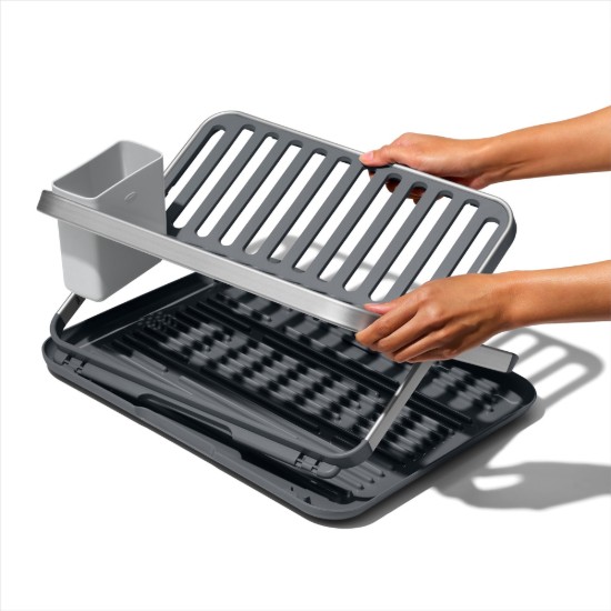 Opvouwbaar vaatdroogrek, 41,7 x 37,1 x 5,1 cm, aluminium - OXO