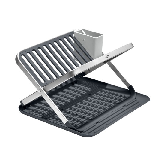 Opvouwbaar vaatdroogrek, 41,7 x 37,1 x 5,1 cm, aluminium - OXO