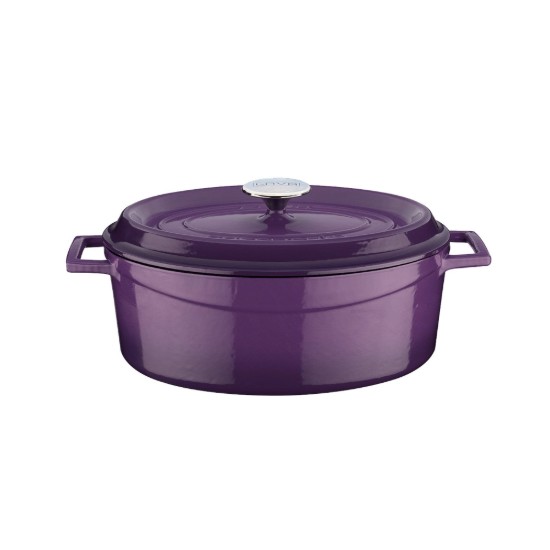 Casseruola ovale, ghisa, 27 cm, gamma "Trendy", viola - marca LAVA