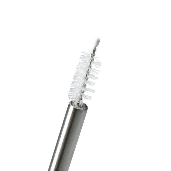 Set di 4 cannucce in acciaio inox, 23 cm e spazzola per la pulizia - prodotto da Kitchen Craft