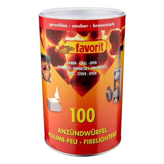 Parafin brannstarterterninger, 100 stk