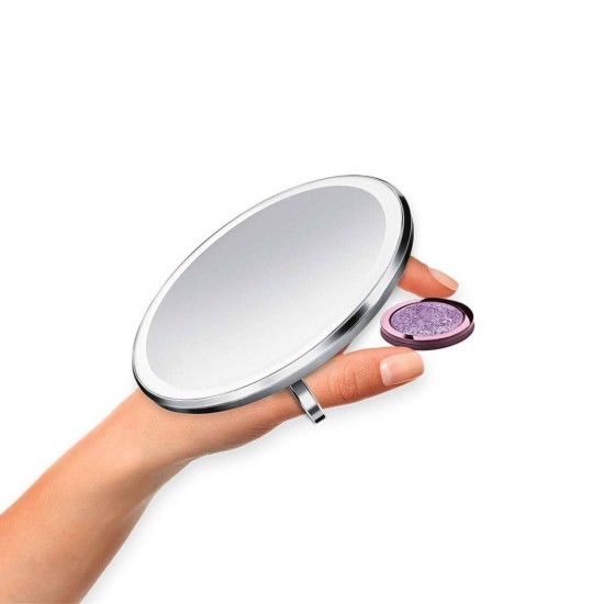 Zakmake-upspiegel met sensor, 10,4 cm, Brushed - simplehuman