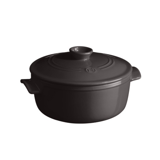 Seramik tencere, 28cm/5,3L, Charcoal - Emile Henry
