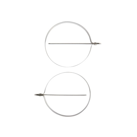 2-delige eierringenset, roestvrij staal, 8,5 cm - Kitchen Craft