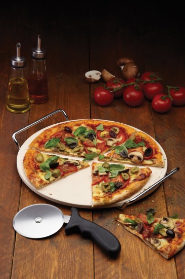 Pizzabereidings- en serveerset, 32 cm, keramiek - van Kitchen Craft