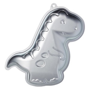 Stampo per pasticceria a forma di dinosauro, 22 x 32 x 5 cm, alluminio anodizzato - Kitchen Craft