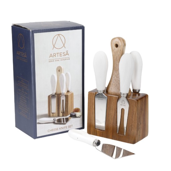Set di 5 coltelli per latticini, acciaio inox, "Artesa" - Kitchen Craft