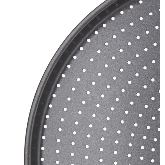 Teglia per pizza forata, acciaio, 32 cm - Kitchen Craft