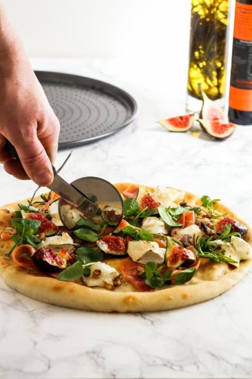 Teglia per pizza forata, acciaio, 32 cm - Kitchen Craft