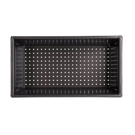 Tray for the oven, perforated, steel, 21 x 11 cm - Kitchen Craft