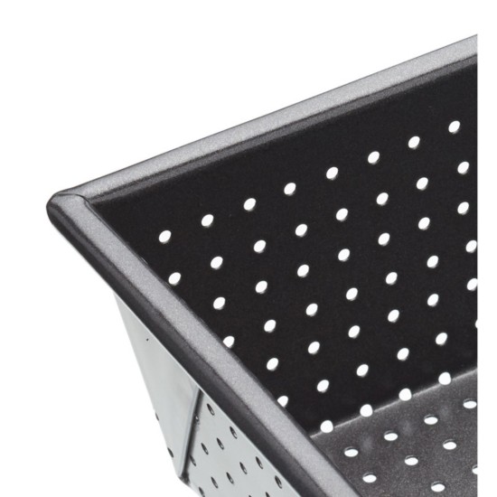 Tray for the oven, perforated, steel, 21 x 11 cm - Kitchen Craft