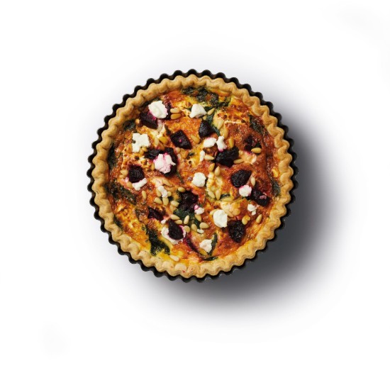 Teglia alta per crostate, 25 cm, acciaio - di Kitchen Craft