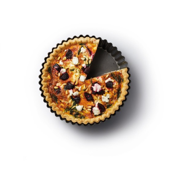 Teglia alta per crostate, 25 cm, acciaio - di Kitchen Craft
